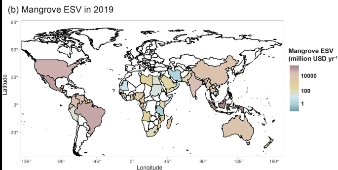 Mangrove ESV in 2019